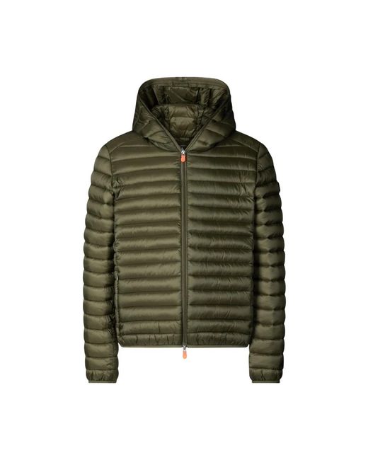 Save The Duck Jassen ,Groen ,Nylon Groene Jas Aw 25 Lichtgewicht Nylon Ontwerp in het Green voor heren