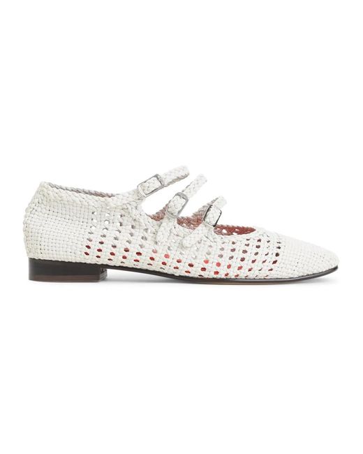 CAREL PARIS White Ballerina Shoes