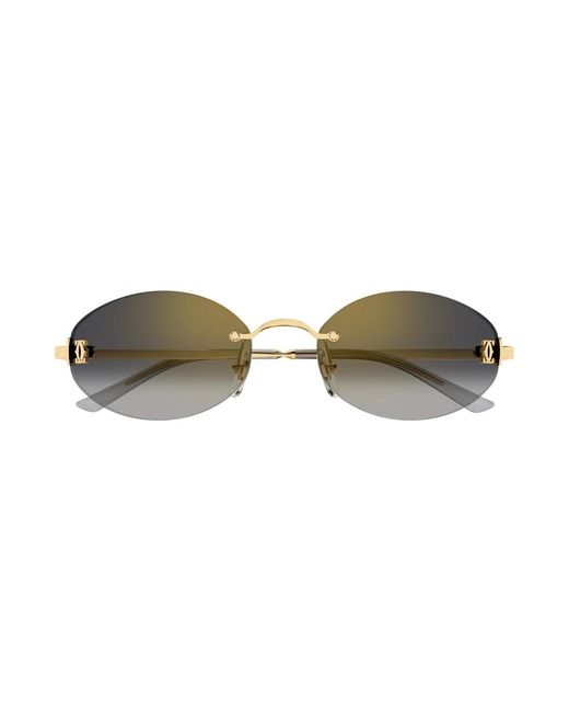 Cartier Metallic Sunglasses