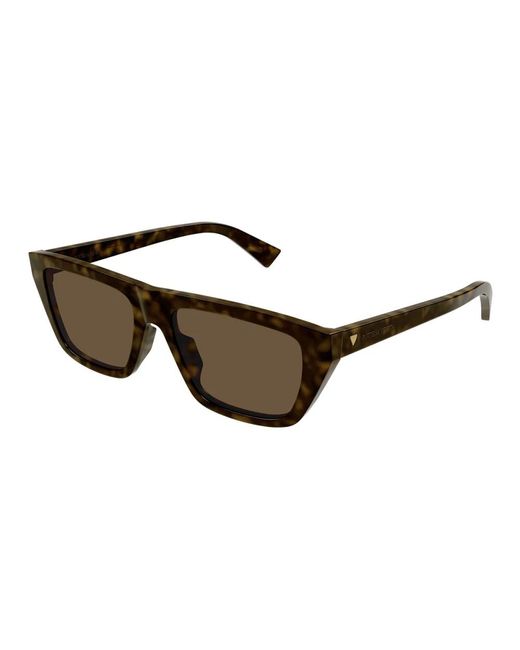 Gafas de sol rectangulares bv 1291s 002 Bottega Veneta de color Brown