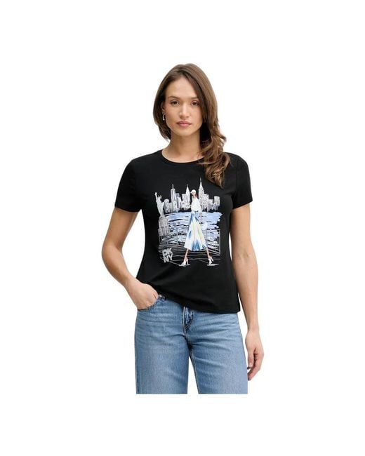 DKNY Modal T-Shirt in het Black