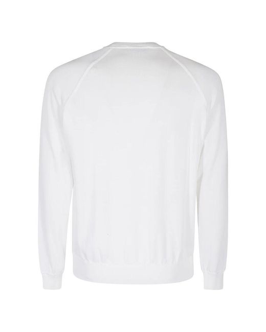 Round-Neck Knitwear FILIPPO DE LAURENTIIS de hombre de color White