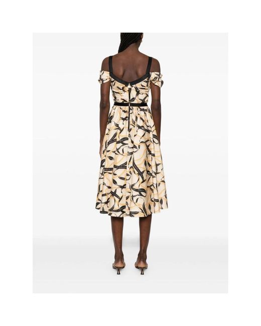 Elisabetta Franchi Metallic Midi Dresses