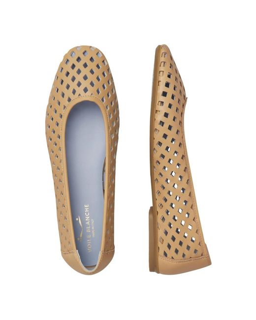 Voile Blanche Natural Ballerina Shoes