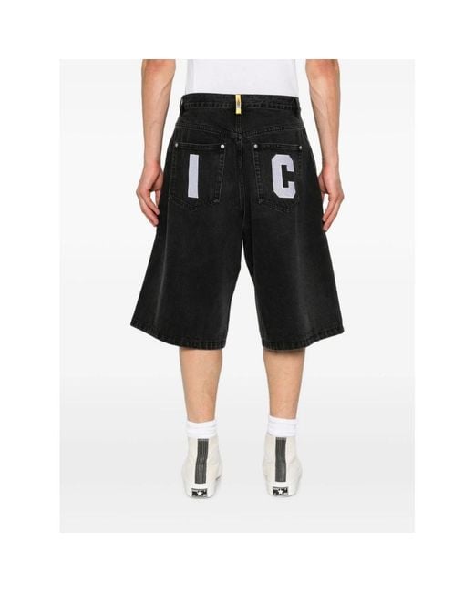 ICECREAM Black Bermudas for men