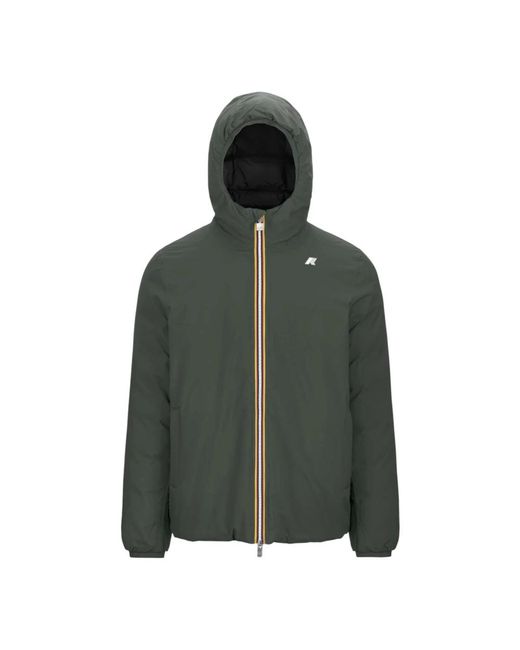 K-Way Green Winter Jackets for men