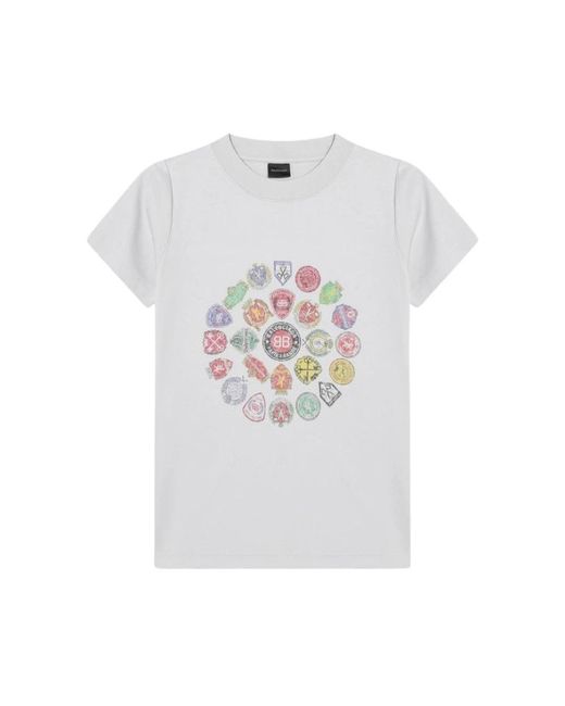 Balenciaga White T-Shirts
