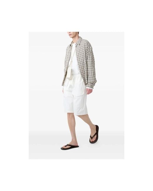 Studio Nicholson Korte Broeken ,Wit ,Katoen Ikaria Short in het White voor heren