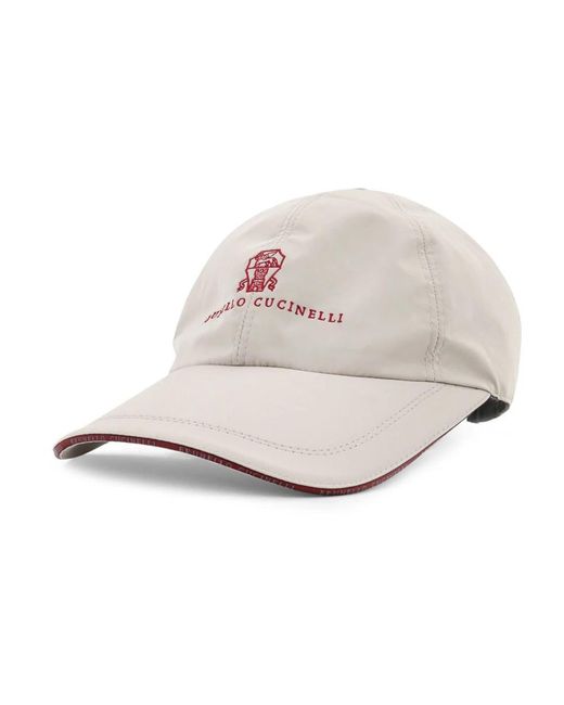 Brunello Cucinelli White Hats & Caps for men