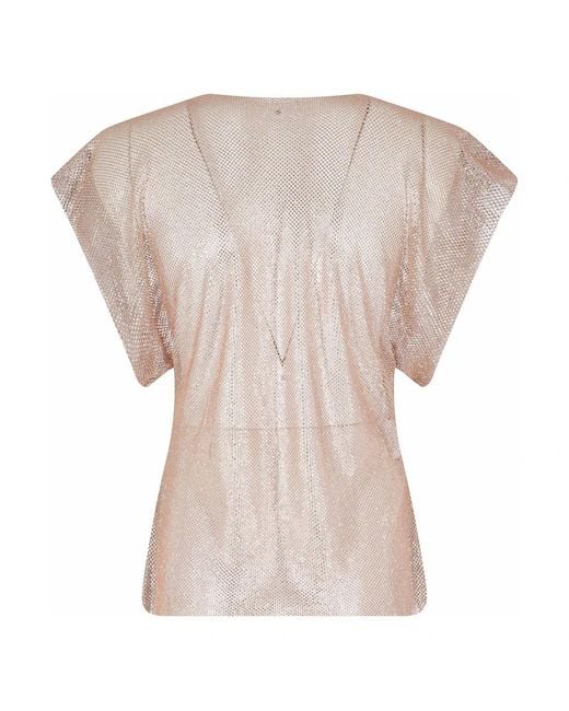 Alberta Ferretti Natural Blouses