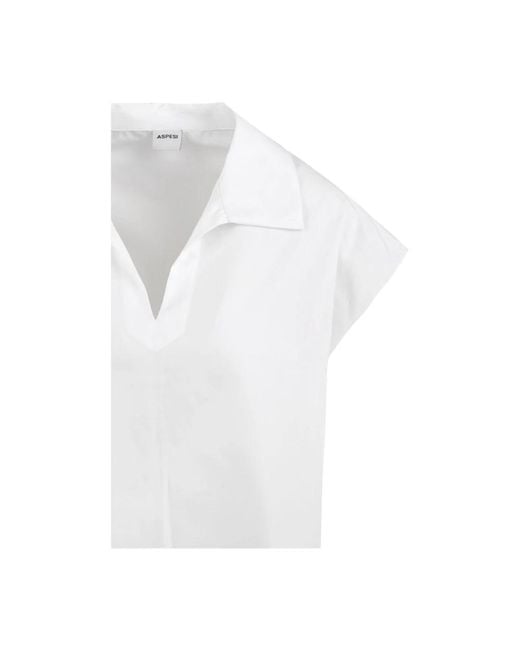 Aspesi White Sleeveless Tops