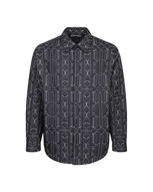 Palm Angels Gray Casual Shirts for men