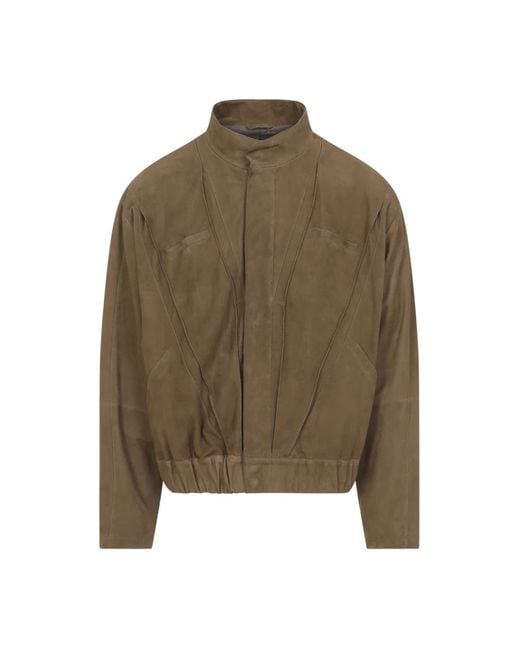Giorgio Armani Green Bomber Jackets for men