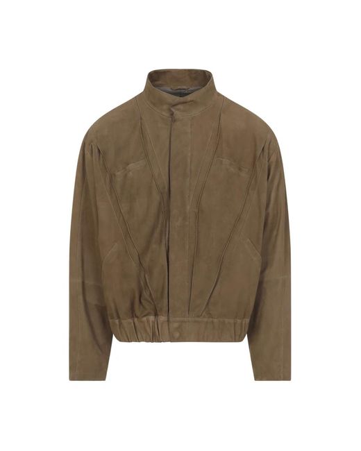 Giorgio Armani Green Bomber Jackets for men