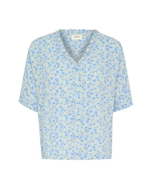 Shirts Cream de color Blue