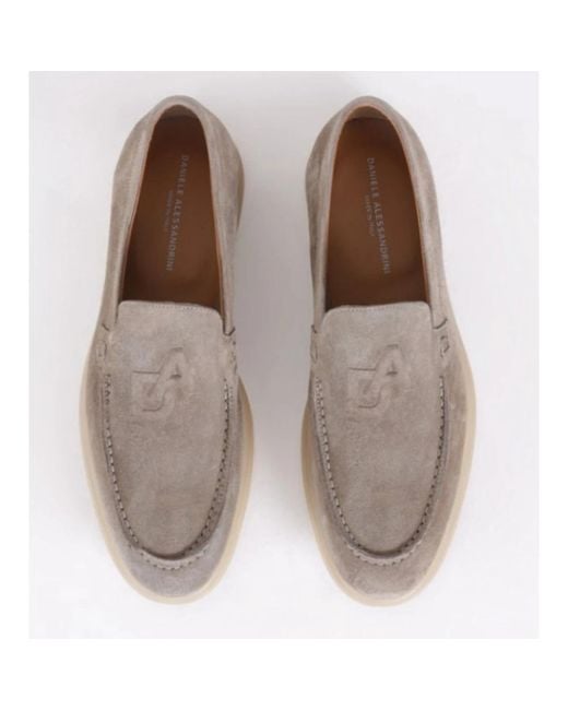 Daniele Alessandrini Gray Loafers for men