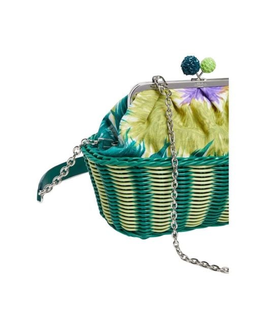 Max Mara Green Clutches