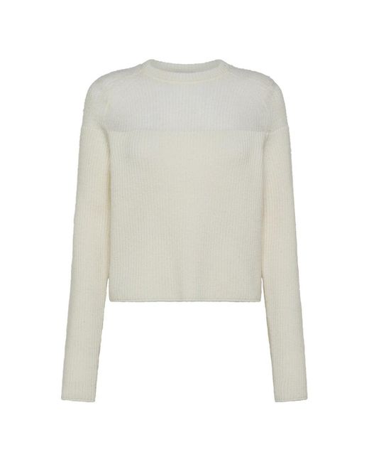 Round-Neck Knitwear Cruna en coloris White