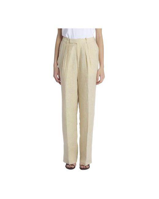 Laurence Bras Natural Straight Trousers