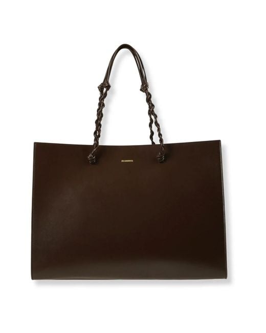 Jil Sander Brown Tangle Tote