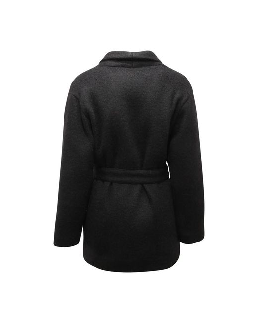 EMMA & GAIA Black Belted Coats
