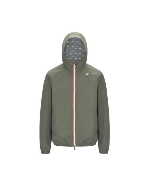 K-Way Jack Stretch Dot Jacket in het Green voor heren