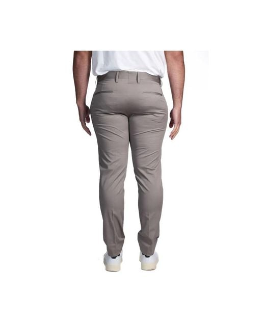 Entre Amis Gray Slim-Fit Trousers for men