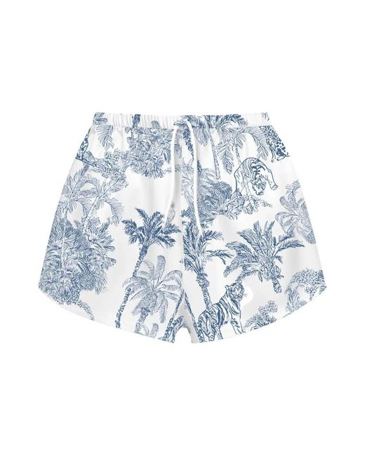 Mc2 Saint Barth Blue Short Shorts