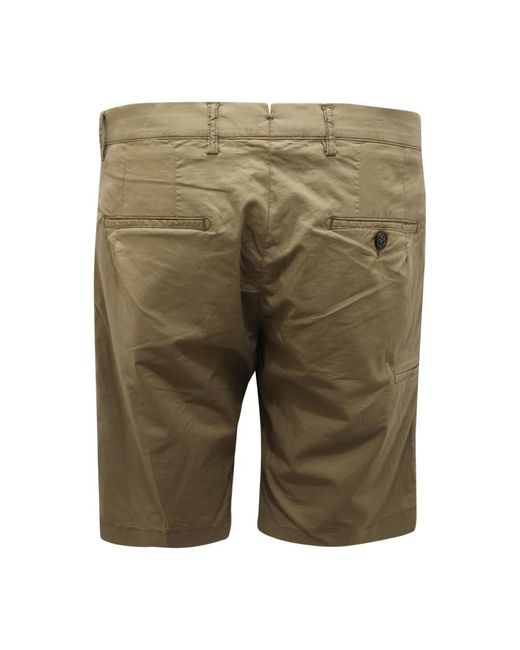 BERWICK 1707 Green Casual Shorts for men