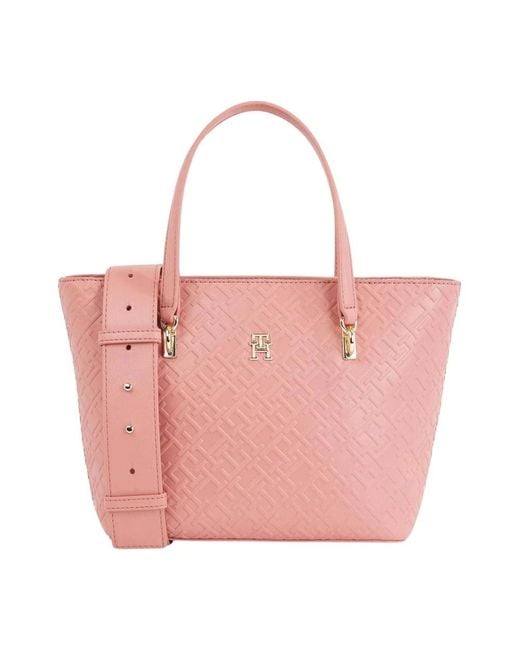 Tommy Hilfiger Pink Tote Bags