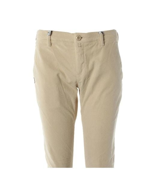 Jacob Cohen Straight Trousers in het Natural voor heren