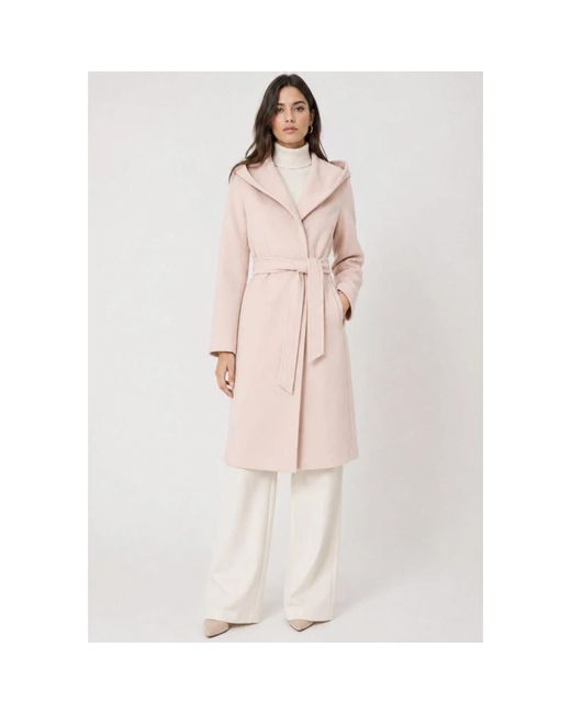Max Mara Pink Belted Coats