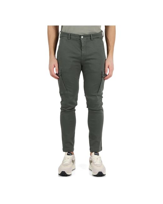 Replay Gray Slim-Fit Trousers for men