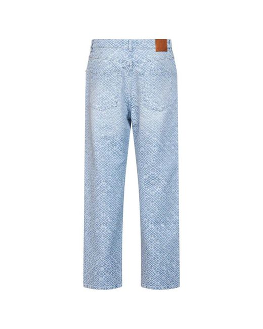 Casablanca Blue Straight Fit Jeans for men