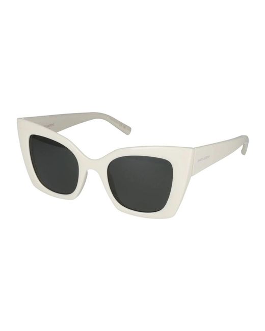 Saint Laurent White Sunglasses