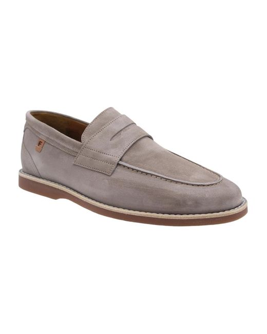 Floris Van Bommel Gray Loafers for men