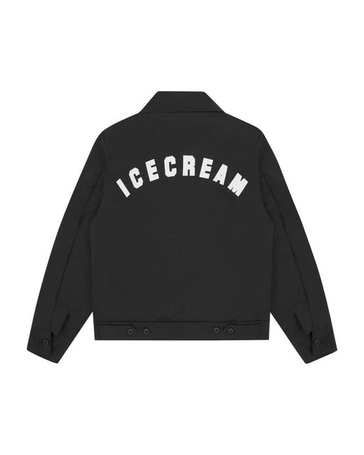 ICECREAM Jassen ,Zwart ,Katoen Herfst 24 Werkjas Zwart in het Black voor heren