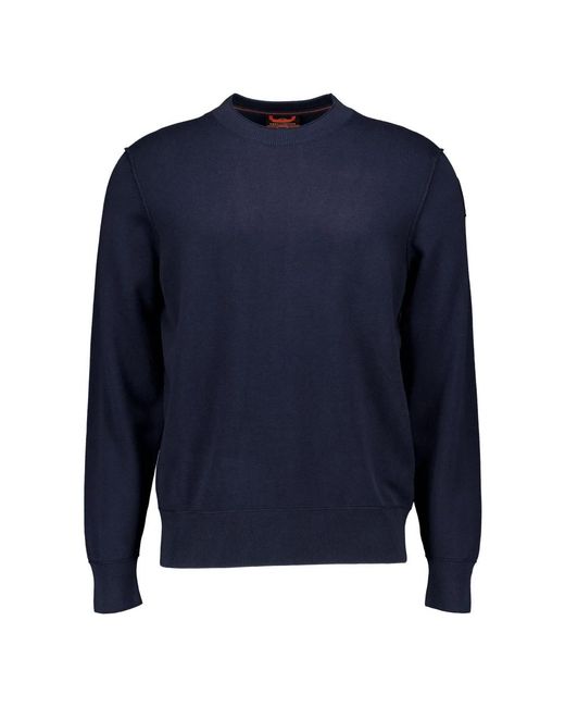 Parajumpers Blue Round-Neck Knitwear for men