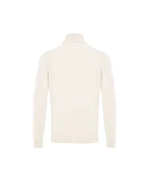 Gran Sasso White Turtlenecks for men