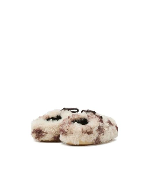 Moon Boot Schoenen ,Polyester Evx Curly Mules in het Natural
