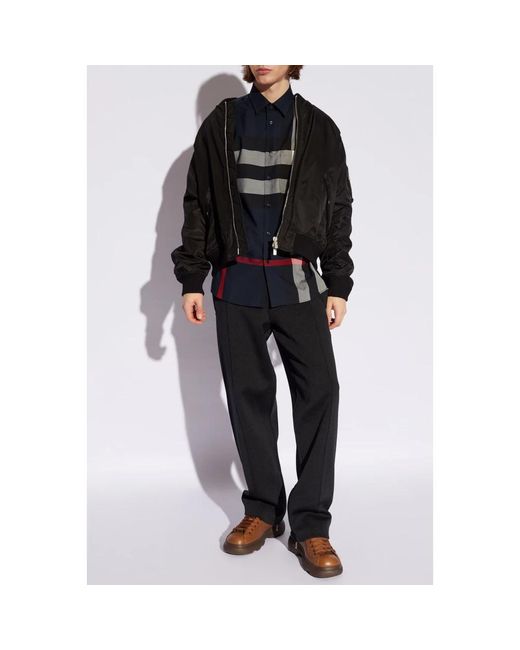 Burberry Short Sleeve Shirts in het Black voor heren