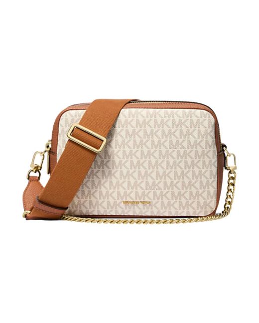 Michael Kors Natural Chn Kamera Crossbody Tasche Vanille/Eiche