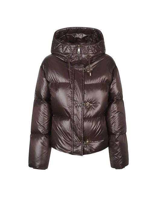 Fay Raglan Down Cape in het Brown