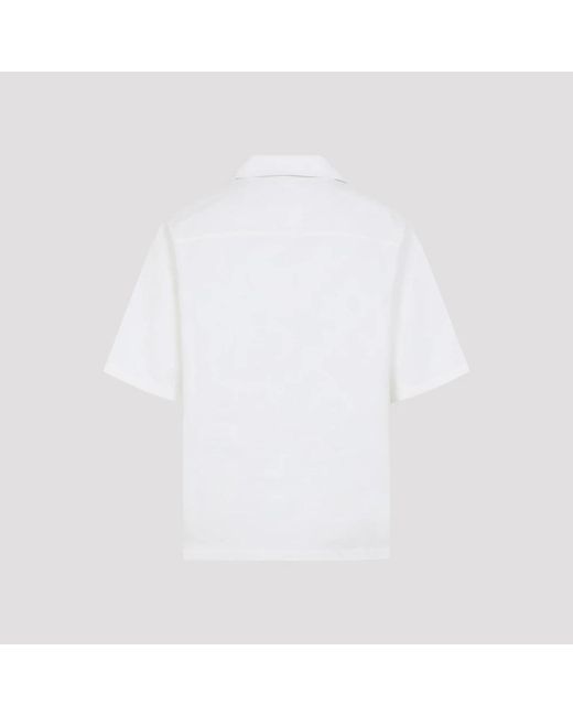 Casablanca White Short Sleeve Shirts for men