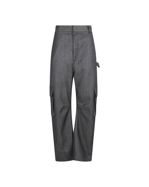 Balenciaga Gray Wide Trousers