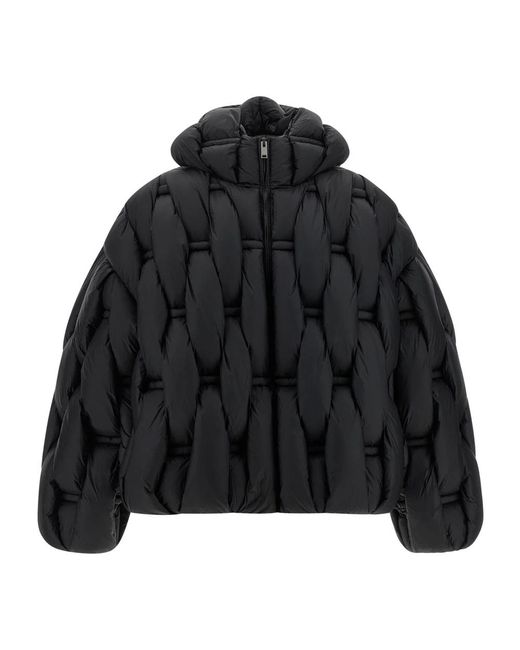 RAXXY Jassen ,Zwart ,Nylon Braided 3D Down Jacket in het Black voor heren