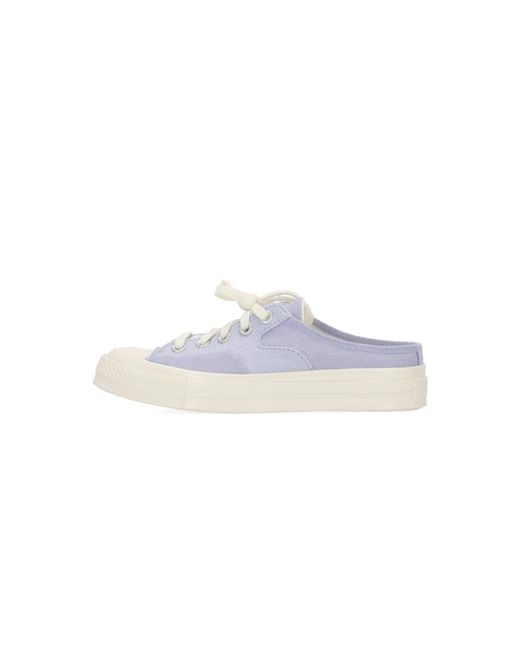 Converse Schoenen ,Paars ,Chuck 70 Slip-On Mule Sneakers in het White