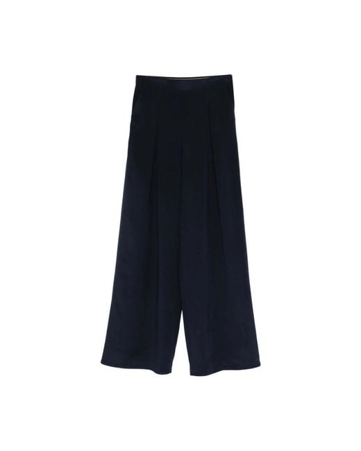 Max Mara Blue Wide Trousers