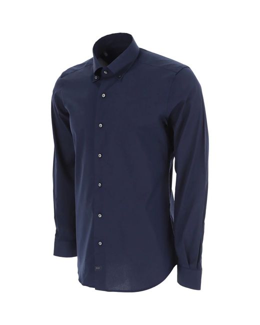 Fay Blue Formal Shirts for men