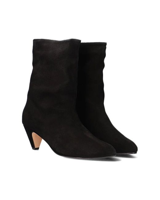 Anonymous Copenhagen Black Schwarze Wildleder Stiletto Stiefeletten